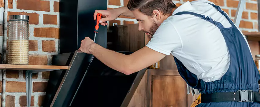 Old Rusted Metal Fireplace Repair And Replacement in Moose Jaw, SK